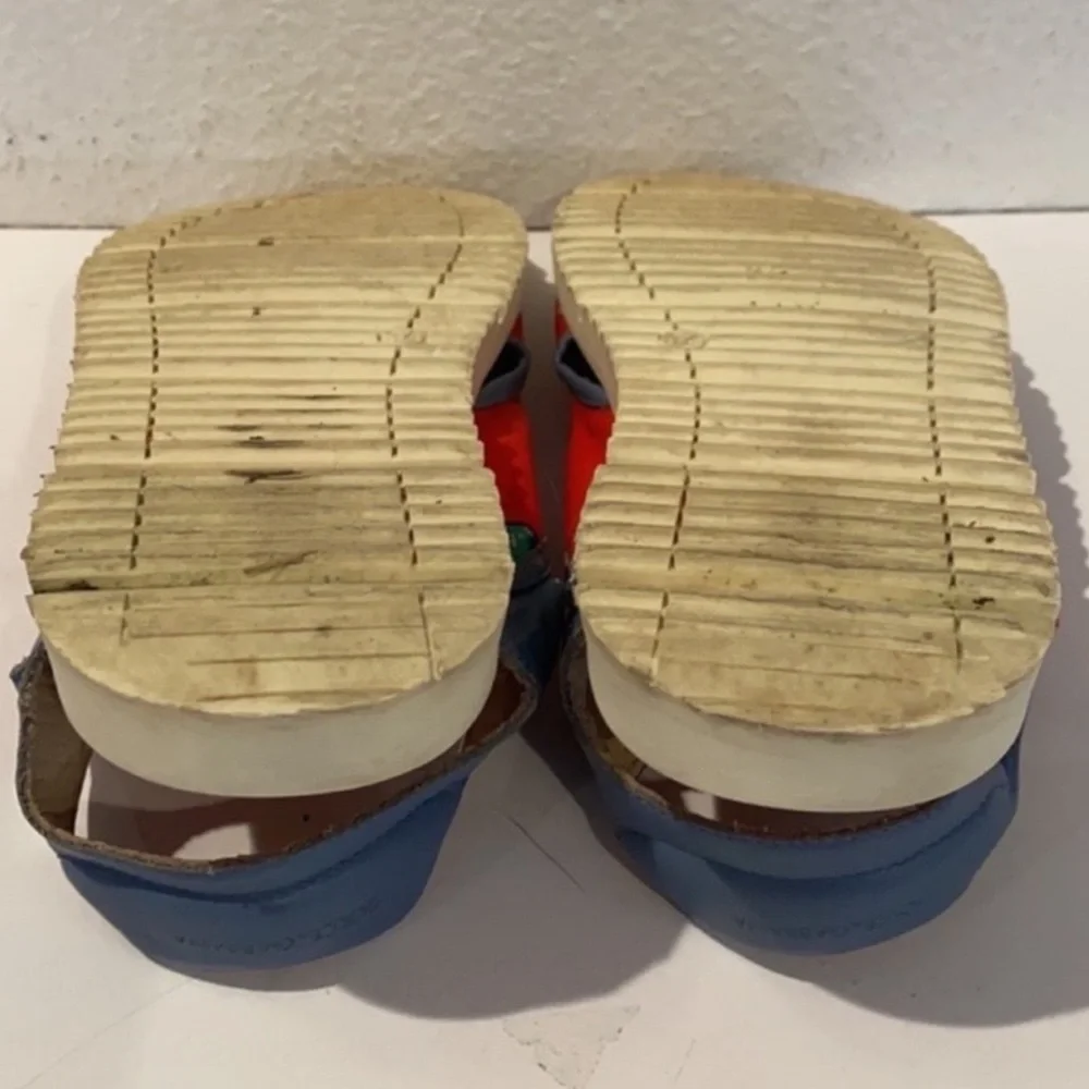 Authentic Dolce & Gabbana luxury designer leather & canvas boys sandals sz 3
